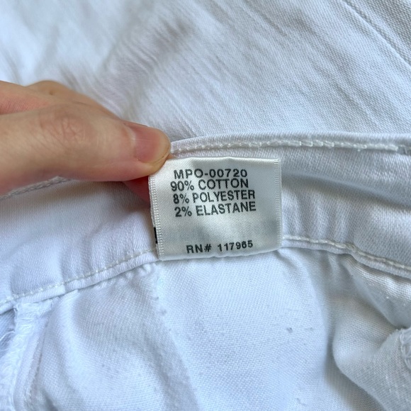 J Brand white mid-rise skinny jeans 27 - Picture 6 of 7